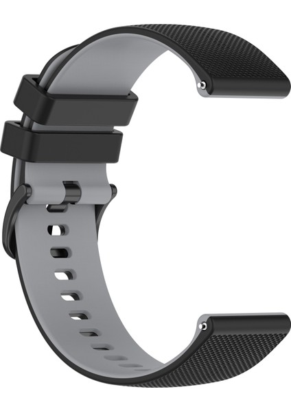 Samsung Galaxy Watch3 45MM Siyah+Gri Için Silikon Saat Bandı (Yurt Dışından) fiyatları