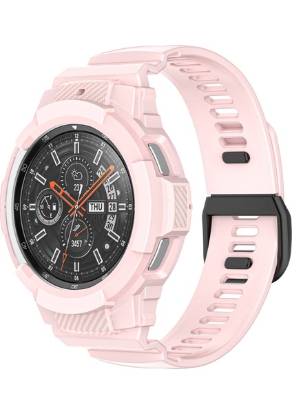 Silikon Kordonlu Saat Samsung Galaxy Watch4 Clic 46MM Samsung Galaxy Watch4 Classic 46MM Kum Pembesi (Yurt Dışından)