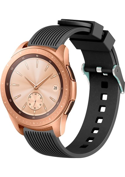 Galaxy Watch 42MM Siyah Için Dikey Tahıl Bilek Kayışı Watch Band (Yurt Dışından)