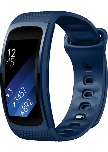 Samsung Gear Fit2 Pro Silikon Kordonlu Saat Gece Mavisi (Yurt Dışından)
