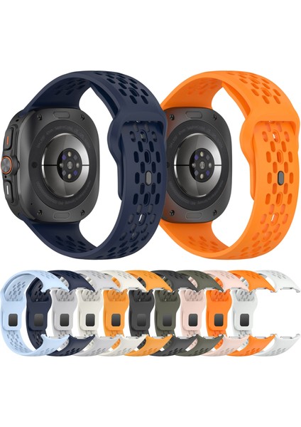 Samsung Galaxy Watch Ultra 47MM Gece Mavisi Için Silikon Watch Band (Yurt Dışından) modelleri