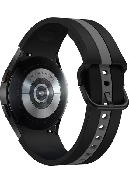 Samsung Galaxy Watch4 40/44MM Silikon Saat Bandı Siyah Gri (Yurt Dışından) fırsatları
