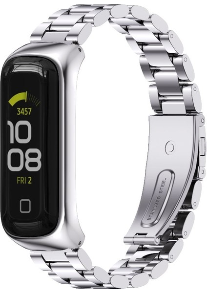 Samsung Galaxy Fit 2 Gümüş Için Paslanmaz Ste Watch Band (Yurt Dışından)