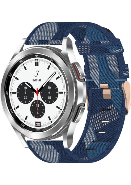 Samsung Galaxy Watch 4 Classic 42MM Mavi Için Naylon Dokuma Watch Band (Yurt Dışından)