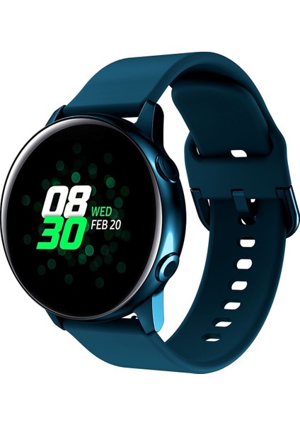 Galaxy Watch Active Lacivert Için Ektropik Kaplama Tokalı Bilek Kayışı (Yurt Dışından)