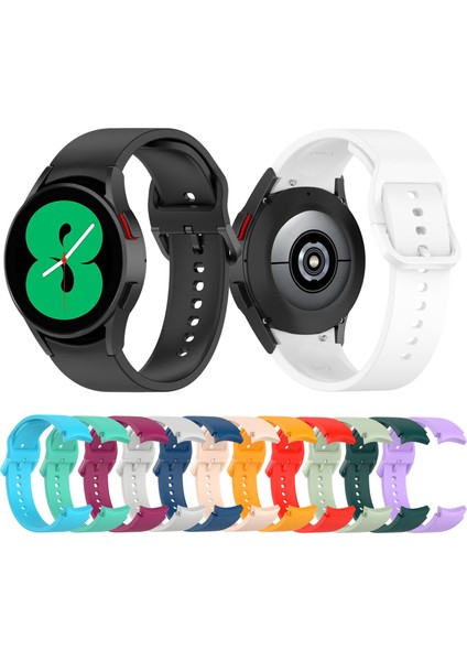 Samsung Galaxy Watch 5 40MM Açık Pembe Için Silikon Watch Band (Yurt Dışından)