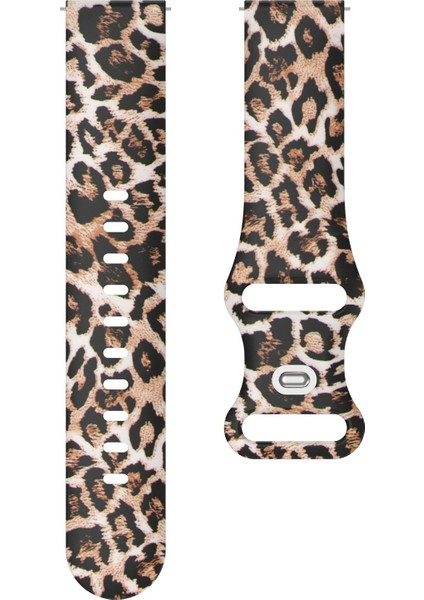 Samsung Galaxy Watch Aktif Kahverengi Leopar Için Silikon Kordonlu Saat (Yurt Dışından) fiyatları