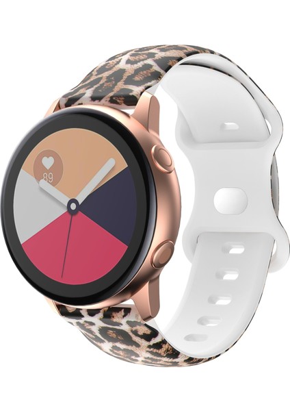 Samsung Galaxy Watch Aktif Kahverengi Leopar Için Silikon Kordonlu Saat (Yurt Dışından) fırsatları