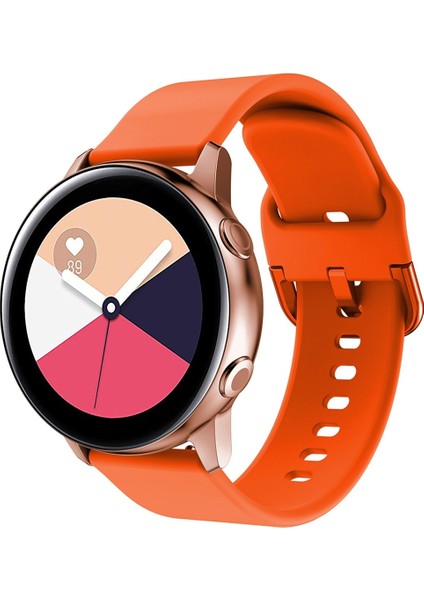 Galaxy Watch Active Orange Için Ektropik Kaplamalı Tokalı Bilek Kayışı (Yurt Dışından)