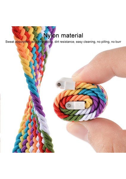 Samsung Galaxy Watch Aktif Kordonlu Saat Için, Boyut: 125MM Gökkuşağı (Yurt Dışından) fırsatları