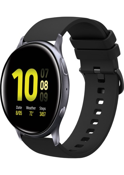Samsung Galaxy Watch Active 2 40MM Siyah Için Silikon Watch Band (Yurt Dışından)