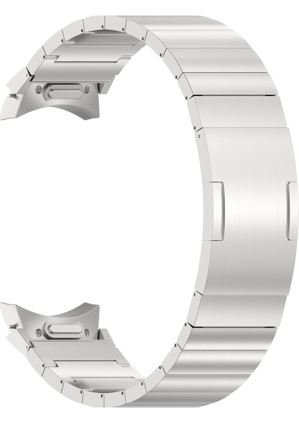 Samsung Galaxy Watch Için Tek Boncuklu Askı6/6 Klasik/5/5 Pro Gümüş (Yurt Dışından)