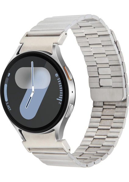 Samsung Galaxy Watch Için Bambu Metal Kayış 7/6/5/4 Gümüş (Yurt Dışından)