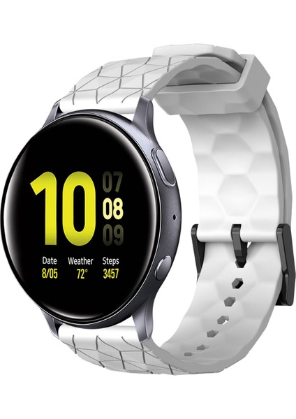 Samsung Galaxy Watch Active 2 40MM Beyaz Için Silikon Watch Band (Yurt Dışından)