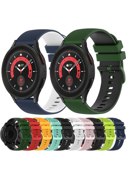Samsung Galaxy Watch5 Pro 45MM Sarı+Siyah Için Silikon Saat Bandı (Yurt Dışından) fırsatları