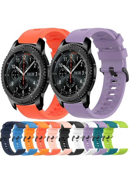 Samsung Gear S3 Frontier Gece Mavisi Için Yumuşak Silikon Watch Band (Yurt Dışından) modelleri