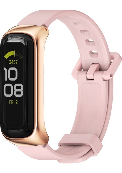Samsung Galaxy Fit 2 Pembe Gül Altın Için Silikon Saat Bandı (Yurt Dışından)