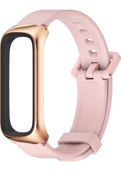 Samsung Galaxy Fit 2 Pembe Gül Altın Için Silikon Saat Bandı (Yurt Dışından)