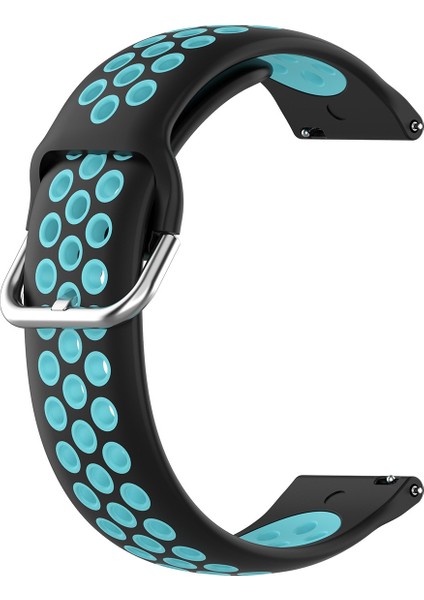 Samsung Galaxy Watch4 Clic 42MM Silikon Kayış Siyah Mint Yeşili (Yurt Dışından)