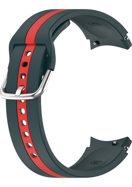 Samsung Galaxy Watch5 / Watch5 Pro Koyu Yeşil Kırmızı Için Silikon Watch Band (Yurt Dışından) fiyatları