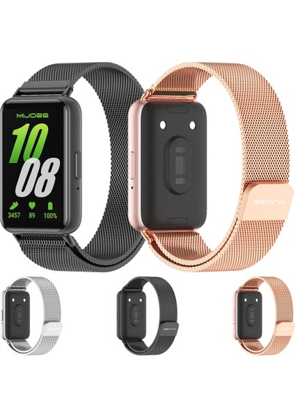 Samsung Galaxy Fit 3 Gümüş Için Manyetik Metal Kayış (Yurt Dışından) fiyatları