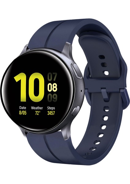 Samsung Galaxy Watch Active 2 44MM Lacivert Için Silikon Watch Band (Yurt Dışından)