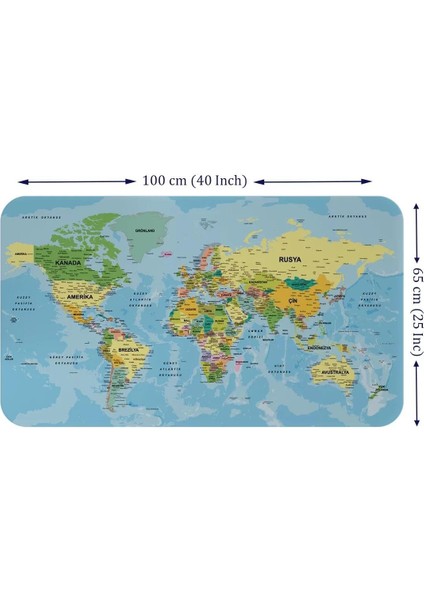 Eğitici - Öğretici Dünya ve Türkiye Haritası Çocuk Odası Duvar STICKER-60X105-3888 fiyatları