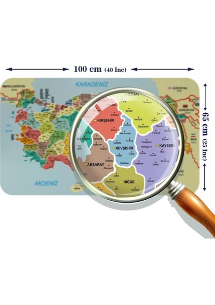 Eğitici - Öğretici Dünya ve Türkiye Haritası Çocuk Odası Duvar STICKER-60X105-3888 indirimleri