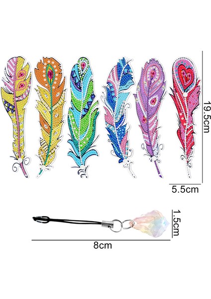 5d Tüy Dıy El Yapımı Yer Işareti Dekorasyon Kolye (Yurt Dışından)
