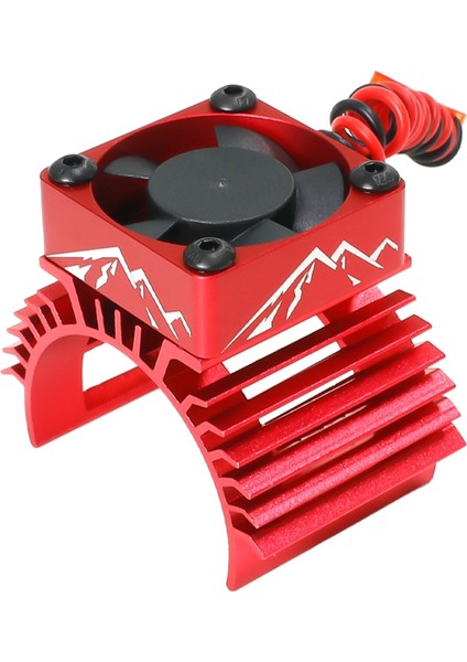 540 550 3650 3660 3674 Motor Isı Emici Rc Araba Radyatör Fanı Kırmızı (Yurt Dışından)