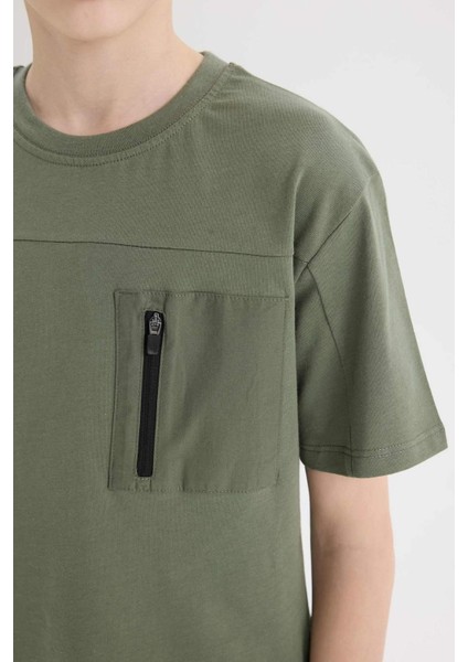 Erkek Çocuk 2'li Takım Kısa Kollu Tişört Kargo Cepli Pantolon E2820A825SP indirimleri