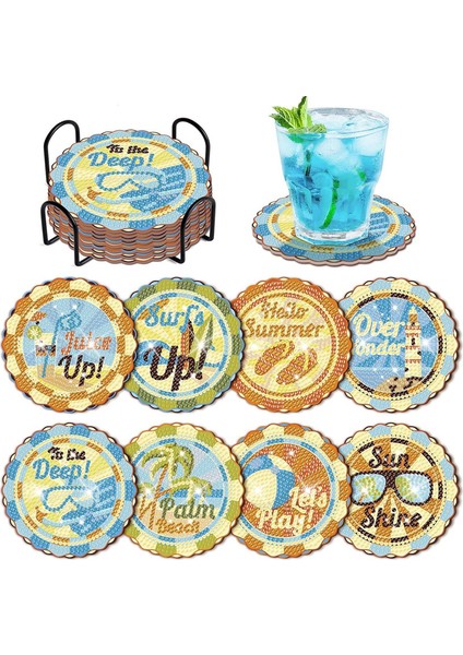 Dıy El Yapımı Bardak Altlığı Süsü Ev Dekorasyonu (Yurt Dışından)