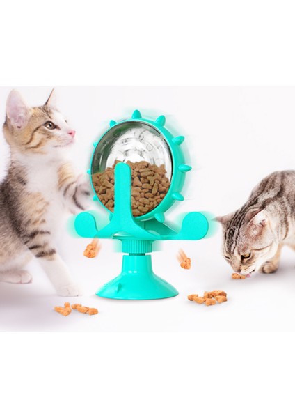 Etkileşimli Sızdıran Oyuncak Kedi Küçük Köpekler Yavaş Besleyici Dağıtıcı Yavru Komik Döndürülebilir Tekerlek Iq'yu Geliştir Yavru Kedi Aksesuarları (Yurt Dışından)