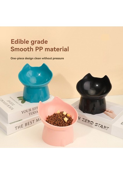 Yüksek Ayaklı Yükseltilmiş Kedi Kabı Servikal Omurları Korur Anti Kusma Tasarımlı Sağlıklı Evcil Hayvan Beslenmesi Için Plastik Kedi Kabı (Yurt Dışından) modelleri