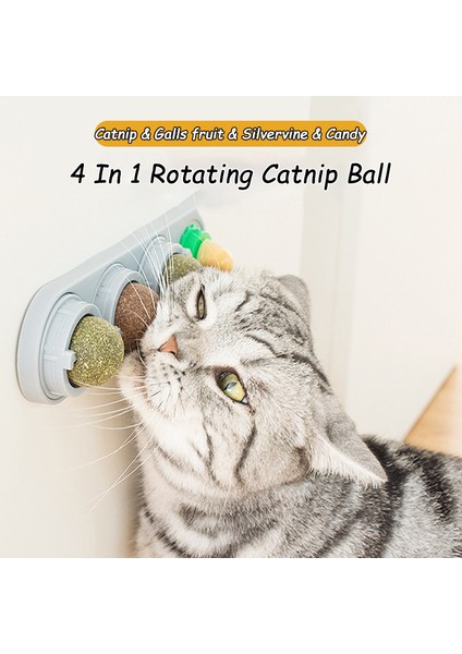 Kedi Nanesi Oyuncakları Silvervine Topları Diş Temizleme Diş Duvarı Ödülleri Ekstra Kedi Enerji Topu Yenilebilir Kediler Yalama Sağlıklı Yavru Kedi Çiğneme (Yurt Dışından)