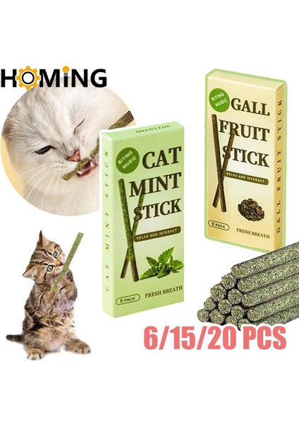 Adet Kedi Nane Oyuncak Kedi Azı Diş Macunu Çubuğu Evcil Hayvan Nane Yakalanmış Isırık Heyecanlı Çubuklar Silvervine Kedi Atıştırmalıkları Çubukları Evcil Hayvan Diş Temizliği (Yurt Dışından)