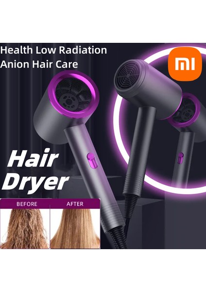 Xiaomi Saç Kurutma Makinesi Negatif Iyonik Üfleme Saça Zarar Vermez Yüksek Hızlı Düşük Gürültülü Türbin Hava Akışı Sabit Sıcaklık ve Hızlı Kurutma (Yurt Dışından) modelleri