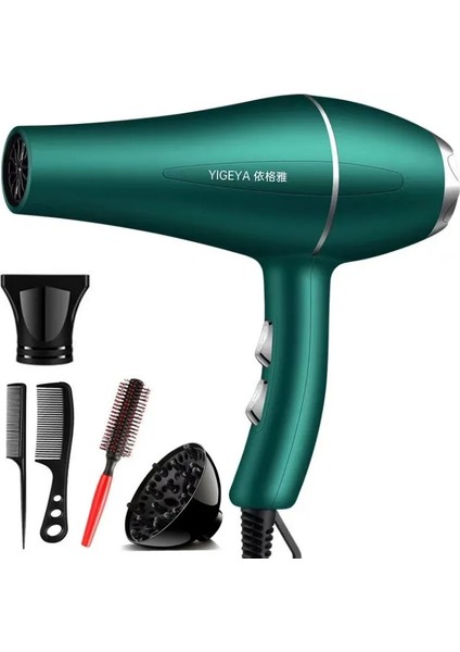 220V Saç Kurutma Makinesi Profesyonel 1200W Dişli Güçlü Güç Üfleme Saç Kurutma Makinesi Fırçası Kuaför Berber Salon Aletleri Saç Kurutma Makinesi Fanı (Yurt Dışından)