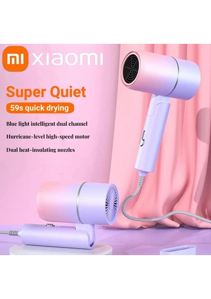 Xiaomi Saç Kurutma Makinesi Mini Katlanır 0W Taşıma Çantası ile Sıcak Hava Anyon Saç Bakımı Ev Seyahat Saç Kurutma Makinesi Yurt Saç Kurutma Makinesi (Yurt Dışından) modelleri
