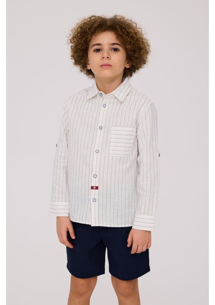 Bg Store Erkek Çocuk Çizgili Gömlek fiyatları