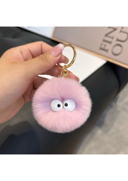 Sevimli Peluş Büyük Beyaz Gözler Kolye Araba Anahtarlık Çift Çanta Çekicilik Bebek Makine Kör Kutu Küçük Hediye Bebek Hediye (Yurt Dışından)