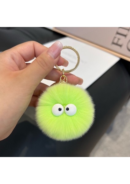 Sevimli Peluş Büyük Beyaz Gözler Kolye Araba Anahtarlık Çift Çanta Çekicilik Bebek Makine Kör Kutu Küçük Hediye Bebek Hediye (Yurt Dışından)