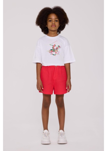 Bg Store Kız Çocuk Pembe Şort