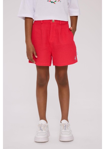 Bg Store Kız Çocuk Pembe Şort