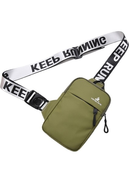 Ultra Hafif Açık Spor Göğüs Çantası Küçük Omuz Sırt Çantası Crossbody Cep Telefonu Bel (Yurt Dışından)