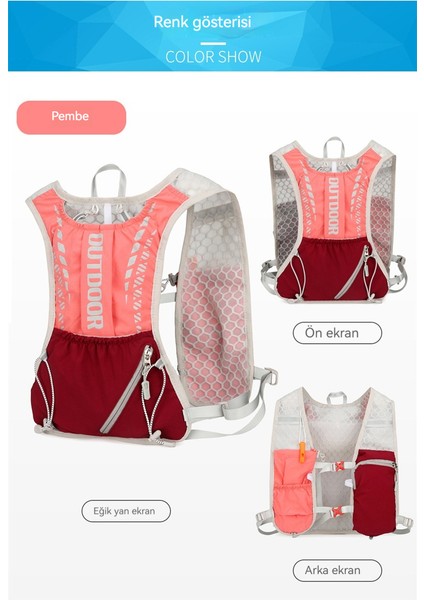 Nefes Alabilir Yelek Çantası Ter Emici Spor Koşu Çantası Sınır Ötesi Bisiklet Çantası Maraton Kros Seyahat Naylon Dağcılık Sırt (Yurt Dışından) fiyatları