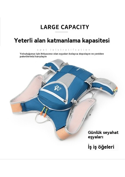 Ultra Hafif Açık Bisiklet Çantası Koşu Çantası Hafif Nefes Alabilir Su Çantası Sırt Çantası Erkekler ve Kadınlar Spor Sırt Çantası (Yurt Dışından)