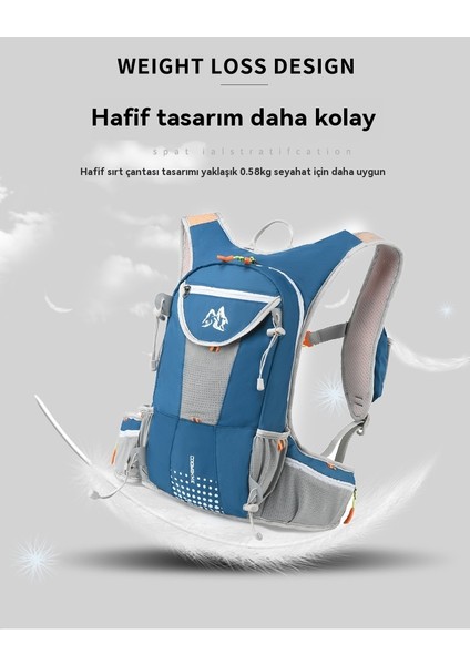 Ultra Hafif Açık Bisiklet Çantası Koşu Çantası Hafif Nefes Alabilir Su Çantası Sırt Çantası Erkekler ve Kadınlar Spor Sırt Çantası (Yurt Dışından)