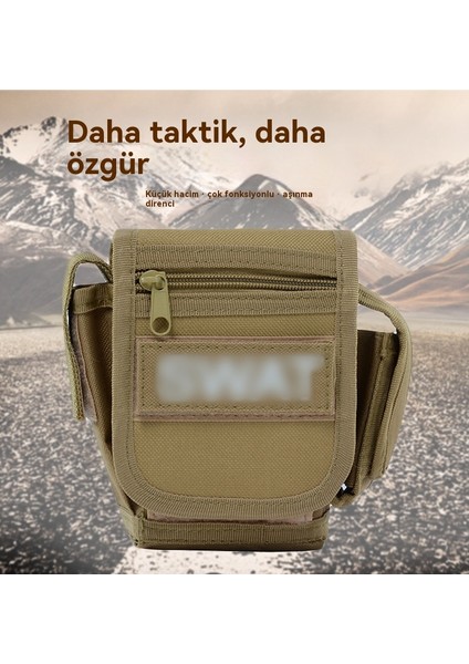 Kamuflaj Küçük Bel Çantası Taktik Bel Çantası Taktik Cep Telefonu Çantası Açık Koşu Bel Çantası Cep (Yurt Dışından) modelleri