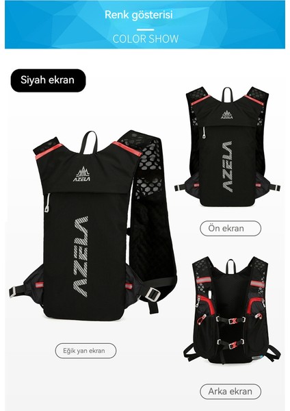 Ultra Hafif Bisiklet Yürüyüş Kross Hafif Sırt Çantası Açık Spor Maraton Su Çantası Sırt Çantası 5l (Yurt Dışından)